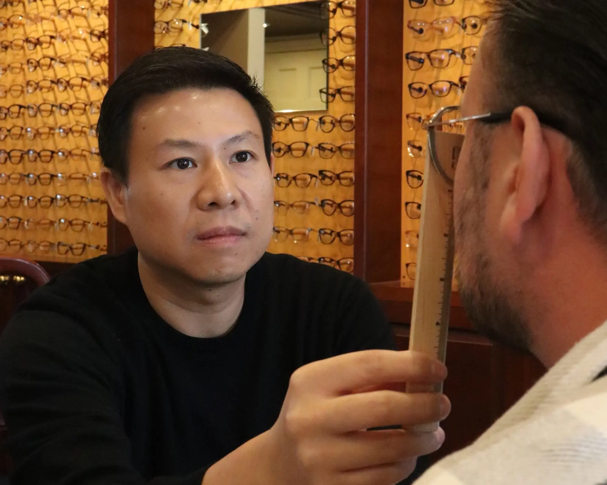 Illustration representing eyewear adjustments and repairs