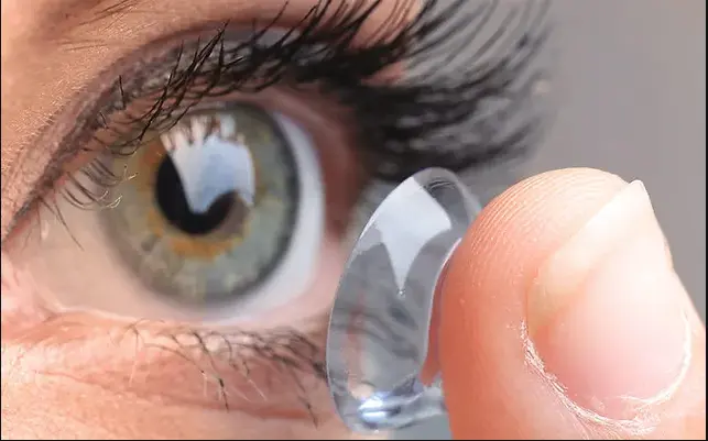 Illustration representing contact lens fittings